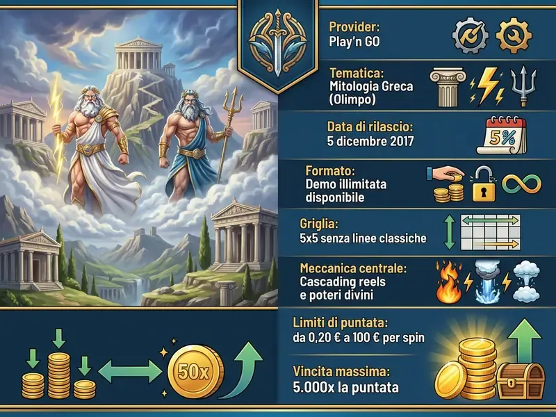rise of olympus slot caratteristiche tecniche