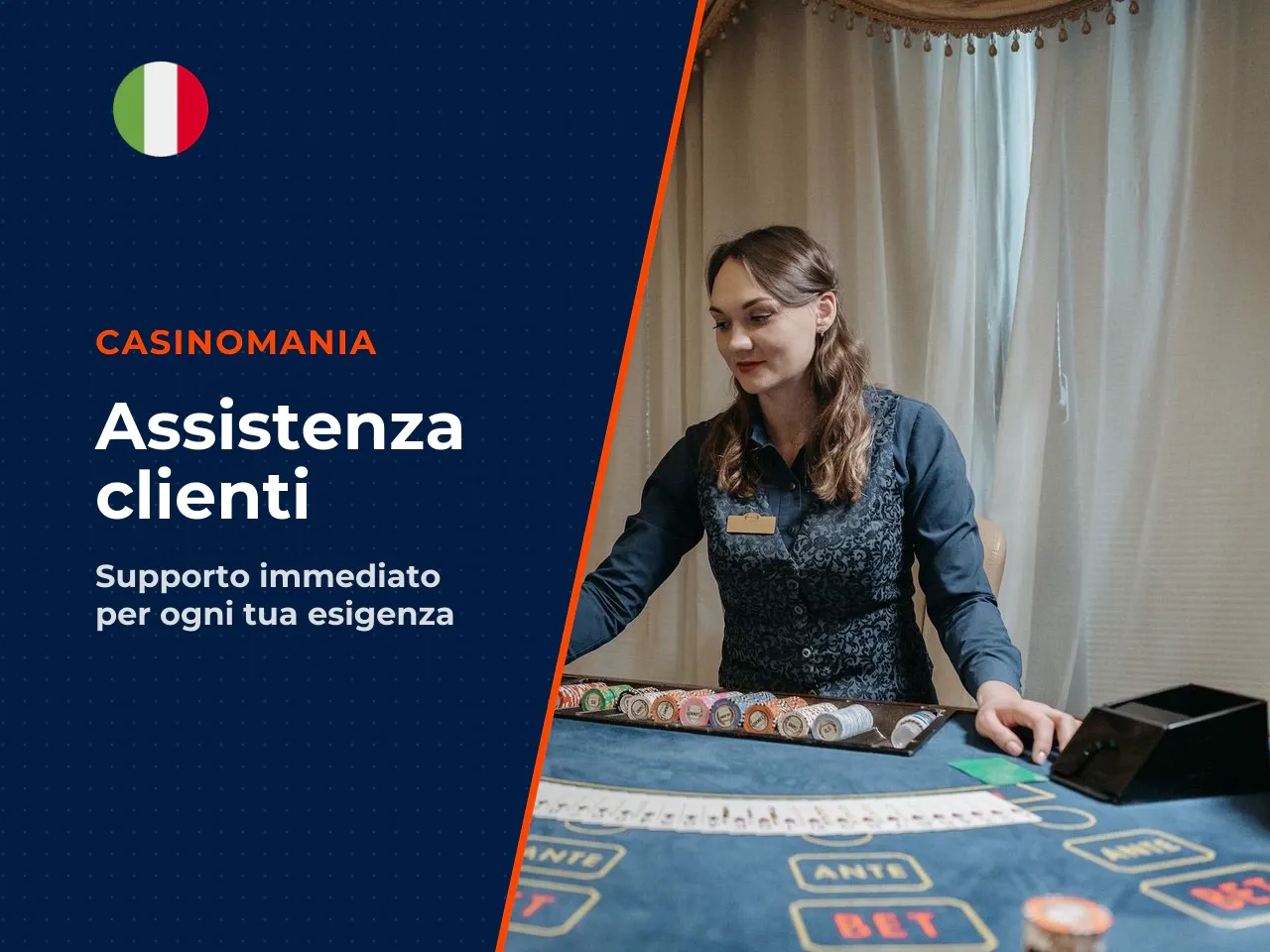 Quali canali usare in base al problema. Per assistenza immediata, Casinomania mette a disposizione: