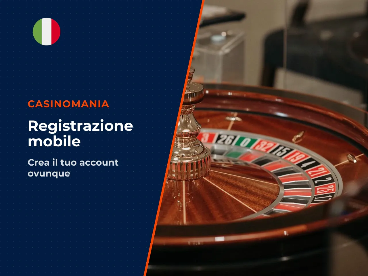 Creare un nuovo account da mobile