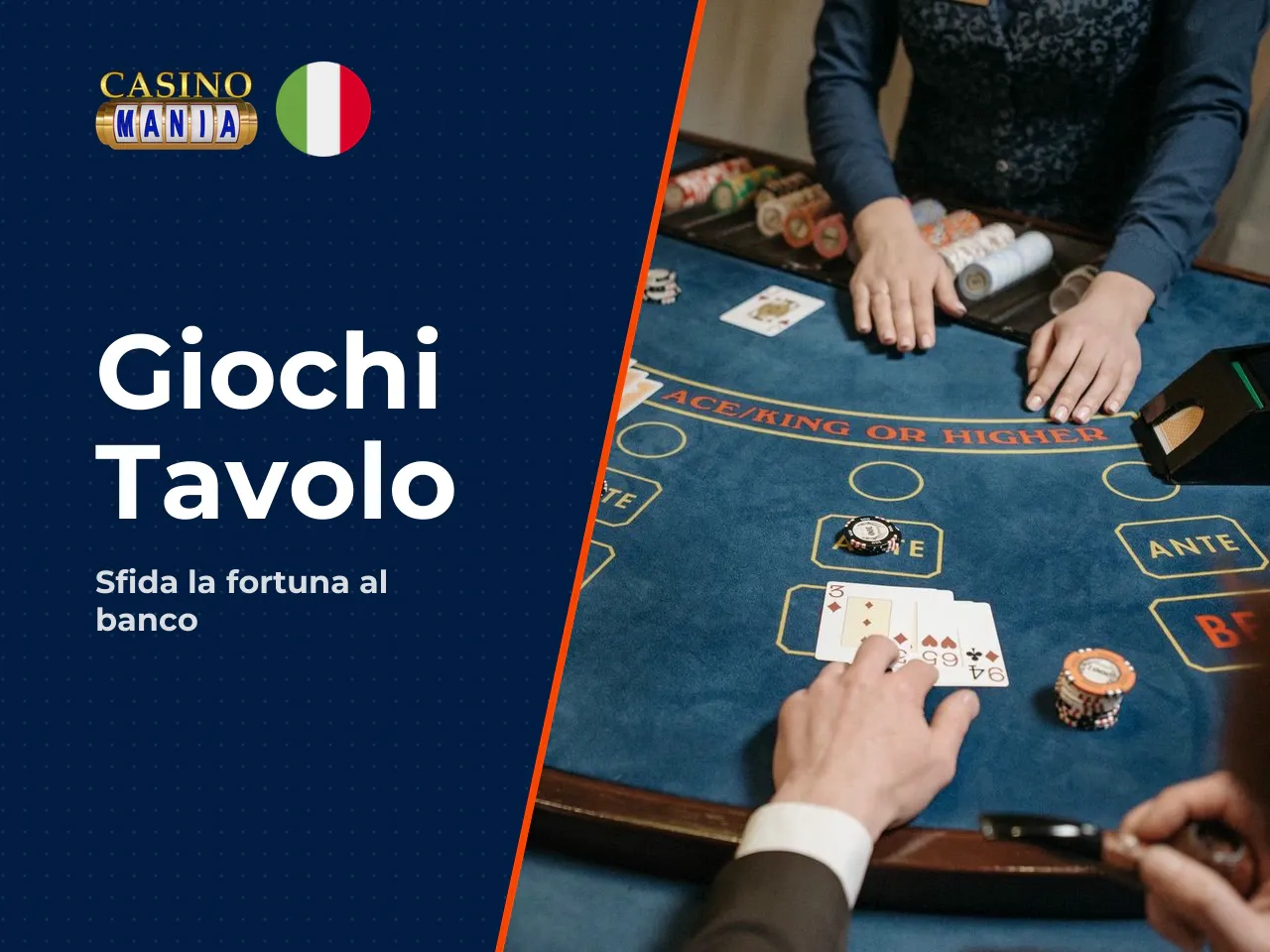 Giochi da tavolo, roulette, blackjack e baccarat