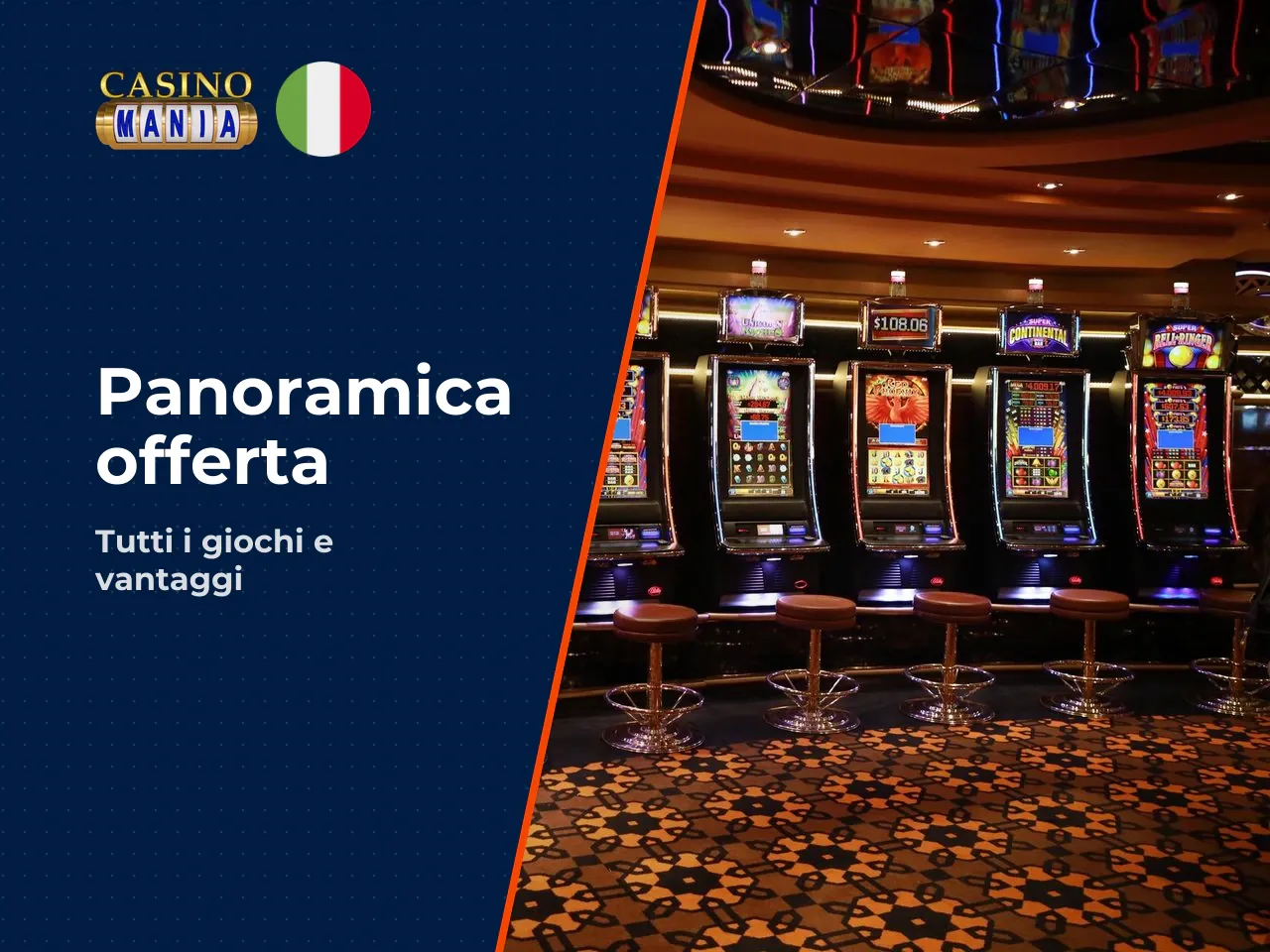 Casinomania casino: panoramica dell'offerta