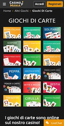 casinomania giochi del soldi veri